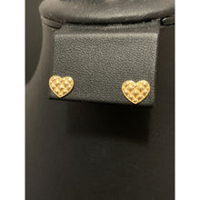 Load image into Gallery viewer, 18K Gold Earrings Stud Heart Small 1.47 grams - Rafant