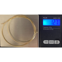 Load image into Gallery viewer, 18K Gold Necklace Omega Soft Mesh Flexible Size 17.75 inches 1.27 grams - Rafant