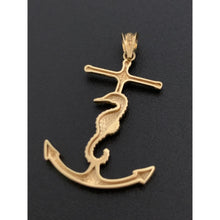 Load image into Gallery viewer, 18K Gold Pendant Anchor Seahorse 1.81 grams - Rafant