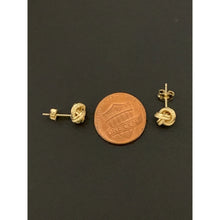 Load image into Gallery viewer, 18K Gold Earrings Stud Knot 1.18 grams - Rafant
