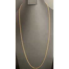 Load image into Gallery viewer, 18K Gold Necklace Chain Only Rolo Link 27.5 inches 2.87grams - Rafant