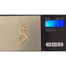 Load image into Gallery viewer, 18K Gold Pendant Letter S 1.28 grams - Rafant