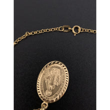 Load image into Gallery viewer, 18K Gold Necklace Chain 17.75 inches with Mother Mary Pendant 2.62 grams - Rafant