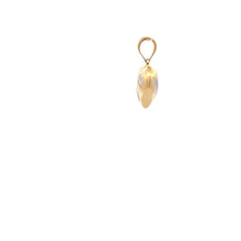 Load image into Gallery viewer, 18K Gold Pendant Heart Puffed Tricolor Small 0.90 grams - Rafant