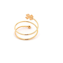 Load image into Gallery viewer, 18K Gold Ring Flower Spiral Size 8 - Rafant