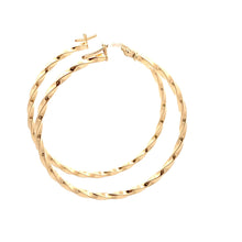 Load image into Gallery viewer, 18K Gold Earrings Hoops Spiral - Rafant
