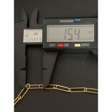 Load image into Gallery viewer, 18K Gold Necklace Chain Paperclips 16 inches 4.44 grams - Rafant