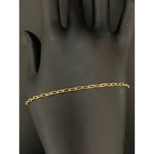 Load image into Gallery viewer, 18K Gold Bracelet Paper Clips Size 7.5 inches 1.02 grams - Rafant