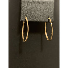 Load image into Gallery viewer, 18K Yellow Gold Earrings Hoops Oval - Rafant