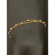 Load image into Gallery viewer, 18K Gold Bracelet Beaded 6 inches plus 1" extension 0.69 grams - Rafant