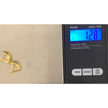 Load image into Gallery viewer, 18K Saudi Gold Earrings French Clips 1.28 grams - Rafant