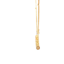 Load image into Gallery viewer, 18K Yellow Gold Necklace Chain Box 17.5 inches Tube Pendant 1.80 grams - Rafant