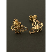 Load image into Gallery viewer, 18K Gold Earrings Studs Butterflies 0.84 grams Lightweight with Defects - Rafant