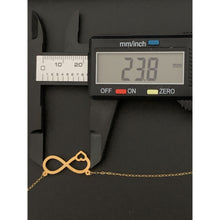 Load image into Gallery viewer, 18K Gold Necklace Chain Cable Link 16 inches Infinity - Rafant