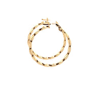 Load image into Gallery viewer, 18K Yellow Gold Earrings Hoops Spiral 1.19 grams - Rafant