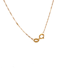 Load image into Gallery viewer, 18K Gold Necklace Chain 17.75 inches Pendant Anchor 1.20 grams - Rafant