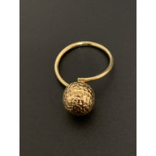 Load image into Gallery viewer, 18K Gold Ring Ball 1.47 grams Size 7 - Rafant
