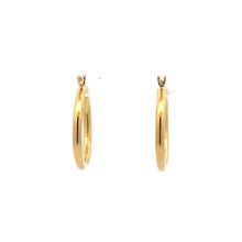 Load image into Gallery viewer, 18K Gold Earrings Hoops Small Polished 1.11 grams - Rafant