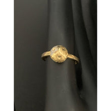 Load image into Gallery viewer, 18K Gold Ring Half Ball White Yellow Gold 1.71 grams Size 5 - Rafant
