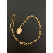 Load image into Gallery viewer, 18K Gold Necklace Chain 17.50 inches with Mother Mary Pendant 2.40 grams - Rafant