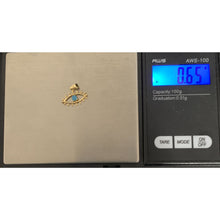 Load image into Gallery viewer, 18K Gold Pendant Evil Eye Turquoise 0.65 grams - Rafant