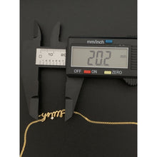 Load image into Gallery viewer, 18K Gold Necklace Chain Wish Cubic Zirconia 17 inches 1 inch extension 2.51 grams - Rafant