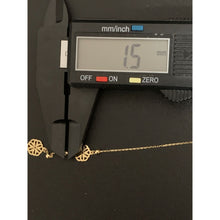 Load image into Gallery viewer, 18K Gold Bracelet Flower Beads Charm 7 inches plus one inch Extension 1.53grams - Rafant