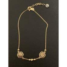 Load image into Gallery viewer, 18K Gold Bracelet Flower Beads Charm 7 inches plus one inch Extension 1.53grams - Rafant