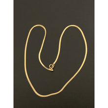 Load image into Gallery viewer, 18K Gold Necklace Chain Flat 14.75 inches 1.87 grams - Rafant