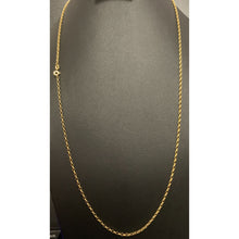 Load image into Gallery viewer, 18K Yellow Gold Necklace Chain Link 27.5 inches - Rafant