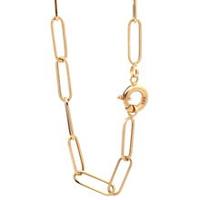 Load image into Gallery viewer, 18K Yellow Gold Bracelet Paperclip Size 7.5 inches 3 grams - Rafant