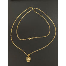 Load image into Gallery viewer, 18K Gold Necklace Chain 27.5 inches Pendant - Rafant