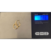 Load image into Gallery viewer, 18K Gold Earrings Hoops Loops Small 0.88 grams - Rafant
