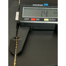 Load image into Gallery viewer, 18K Saudi Gold Necklace Chain 19.50" w/ Cross Pendant 1.73 grams - Rafant