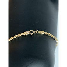 Load image into Gallery viewer, New Real 18K Saudi Gold Chain Rope Size 7 Dainty Lightweight 1 gram - Rafant