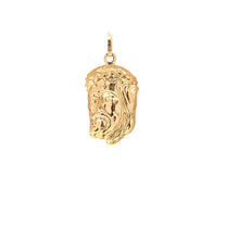 Load image into Gallery viewer, 18K Yellow Gold Pendant Jesus Christ Face 1.32 grams - Rafant