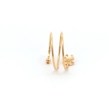 Load image into Gallery viewer, 18K Gold Ring Flower Spiral Size 8 - Rafant