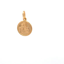 Load image into Gallery viewer, 18K Yellow Gold Pendant Mother Mary Jesus Christ Religious 1.17 grams Small - Rafant