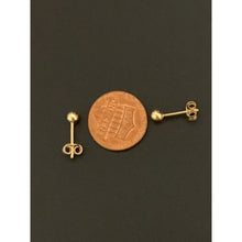 Load image into Gallery viewer, 18K Gold Earrings Stud Balls Tiny 0.90 grams - Rafant