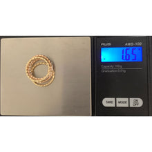 Load image into Gallery viewer, 18K Gold Ring Five Days Tricolor White Yellow Rose 1.65 grams Size 6 - Rafant