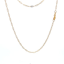 Load image into Gallery viewer, 18K Gold Necklace Chain 20 inches Paperclip 0.80 grams - Rafant