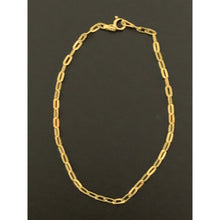 Load image into Gallery viewer, 18K Gold Bracelet Paper Clips Size 7.5 inches 1.02 grams - Rafant