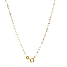Load image into Gallery viewer, 18K Gold Necklace Chain 17.75 inches Paperclip 0.74 grams Very Tiny Links - Rafant