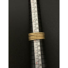 Load image into Gallery viewer, 18K Gold Ring Five Days 1.42 grams Size 5.5 with Defects Holes - Rafant