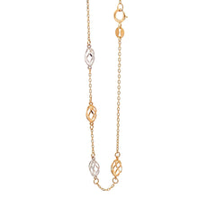 Load image into Gallery viewer, 18K Yellow Gold Bracelet White Yellow Gold Size 7 inches Women 1.21 grams - Rafant