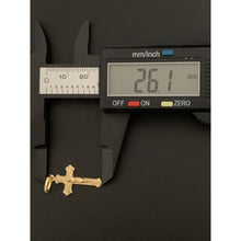 Load image into Gallery viewer, 18K Gold Pendant Cross Jesus Christ 0.88 grams - Rafant