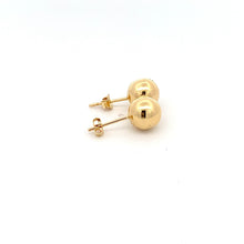Load image into Gallery viewer, 18K Yellow Gold Earrings Stud Ball Polished 1.32 grams - Rafant