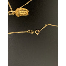 Load image into Gallery viewer, 18K Gold Necklace Chain 18 inches with Face of Jesus Pendant 1.53 grams - Rafant