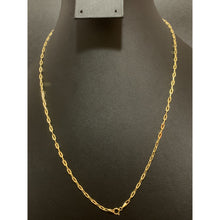 Load image into Gallery viewer, 18K Gold Necklace Chain Paper Clip Small Links 2.18 grams Size 19.50 inches - Rafant