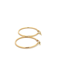Load image into Gallery viewer, 18K Gold Earrings Hoops Polished 1.44 grams - Rafant
